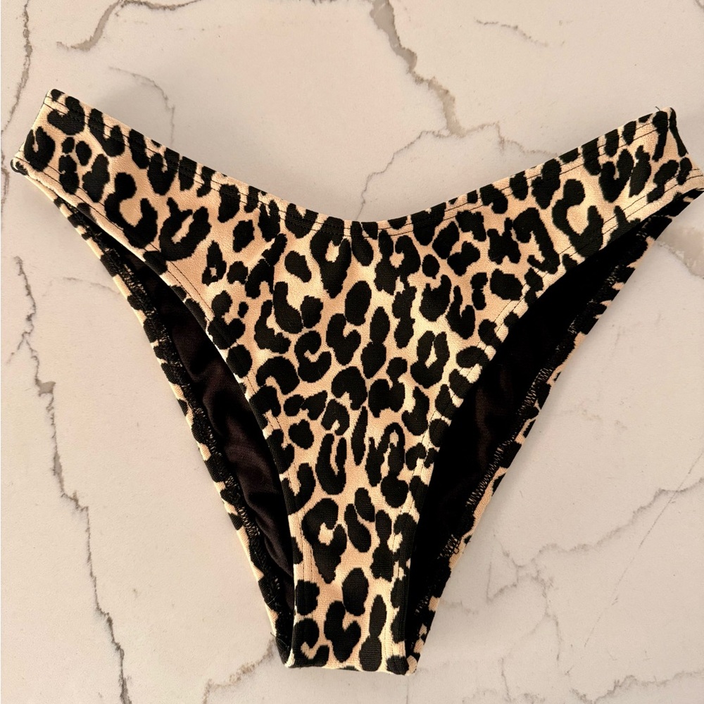 Montce Leopard Texture Bikini Bottom - Small